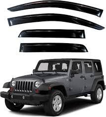 Jeep Wrangler 2010–2018 – Door Visor / Rain Visor Set