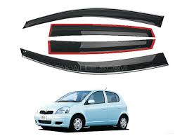 Toyota Vitz 2002–2005 – Door Visor / Rain Visor Set